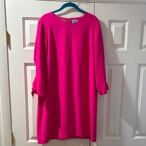 CeCe Vibrant Pink Shift Dress-size 14-great bright pink!!